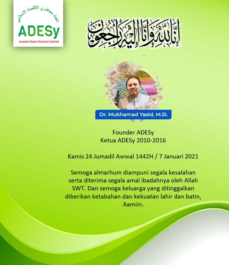 Selamat Jalan, Pelopor ADESy Dr. Mukhamad Yasid, M.Si.
